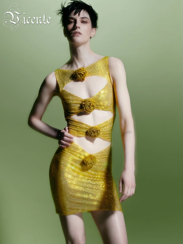 VC Women'S Luxury Party Dress  - огляд і ціна Sparkly Rhinestone Club Party Dress