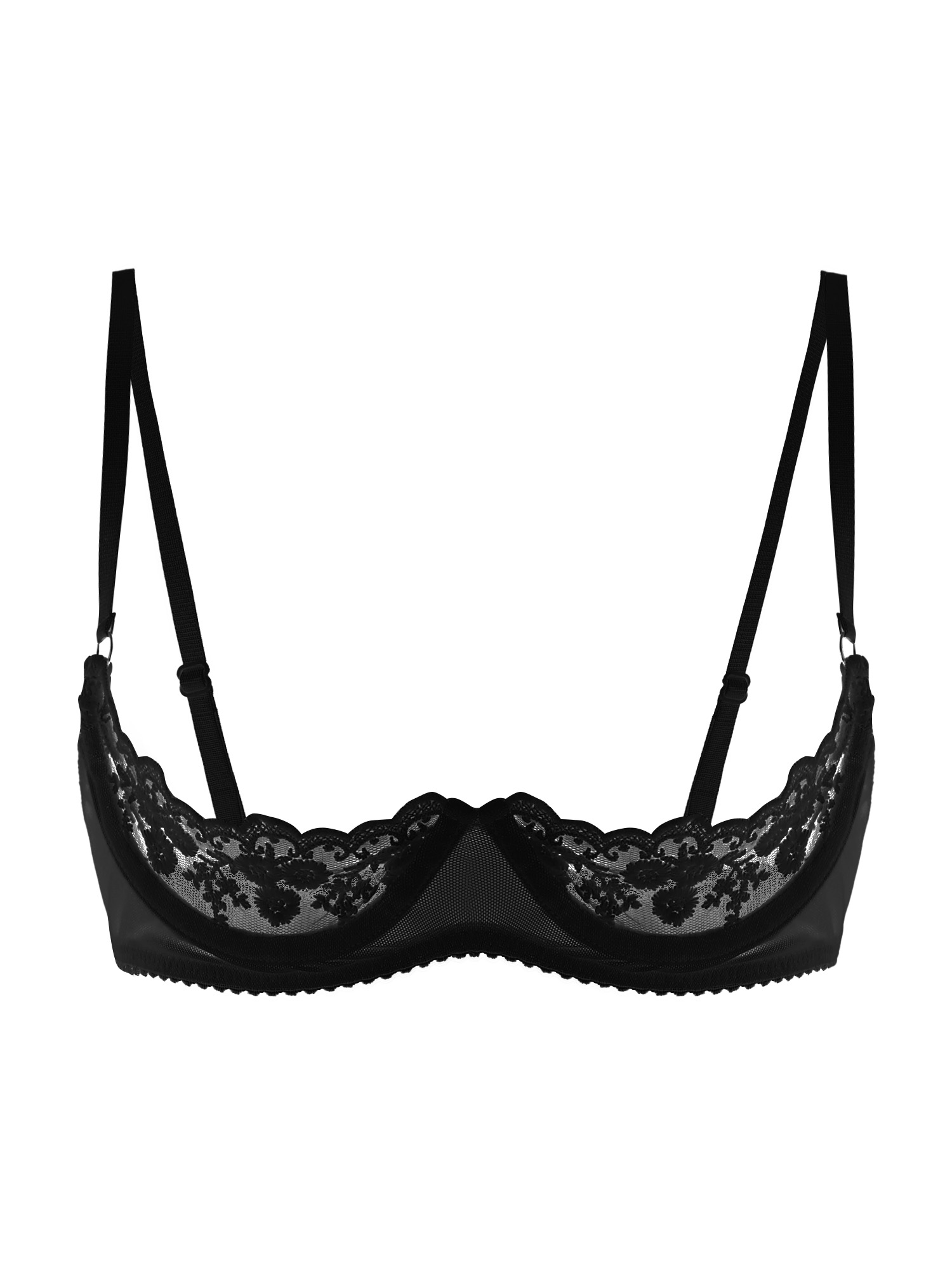 Women Sexy Open Cups Bra Sheer - огляд і ціна Lingerie