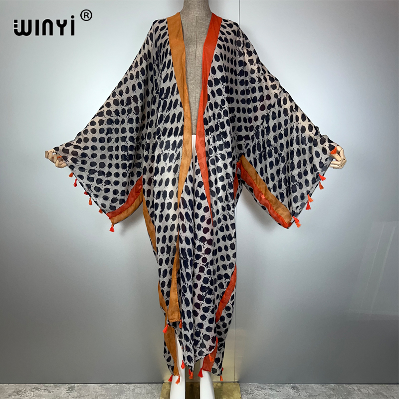 WINYI Summer Outfit Kimono Ame - огляд і ціна Boho Summer Beach Maxi Dress