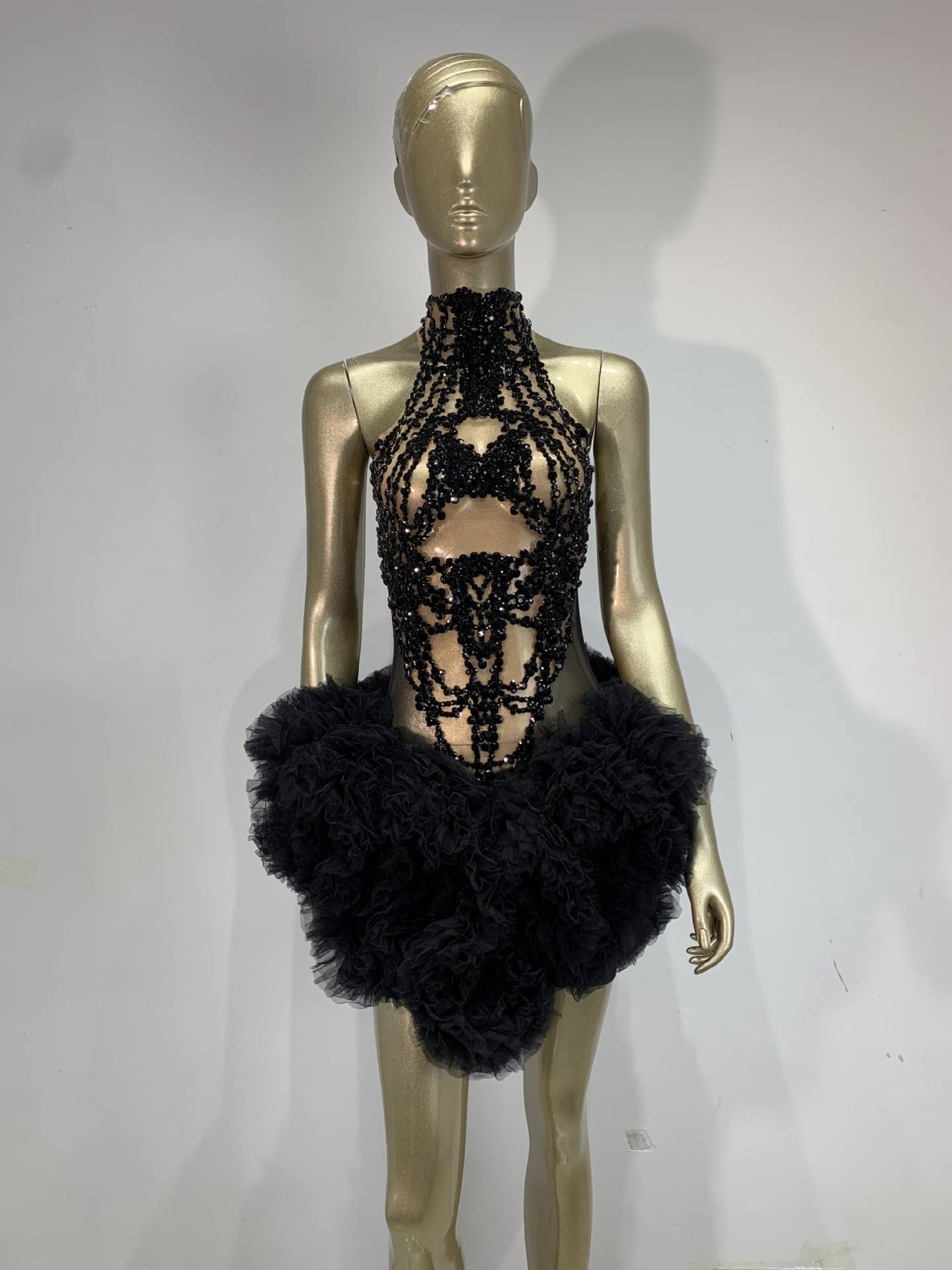 Women Mini Dress Sparkly Rhine - огляд і ціна Sparkly Rhinestone Club Party Dress