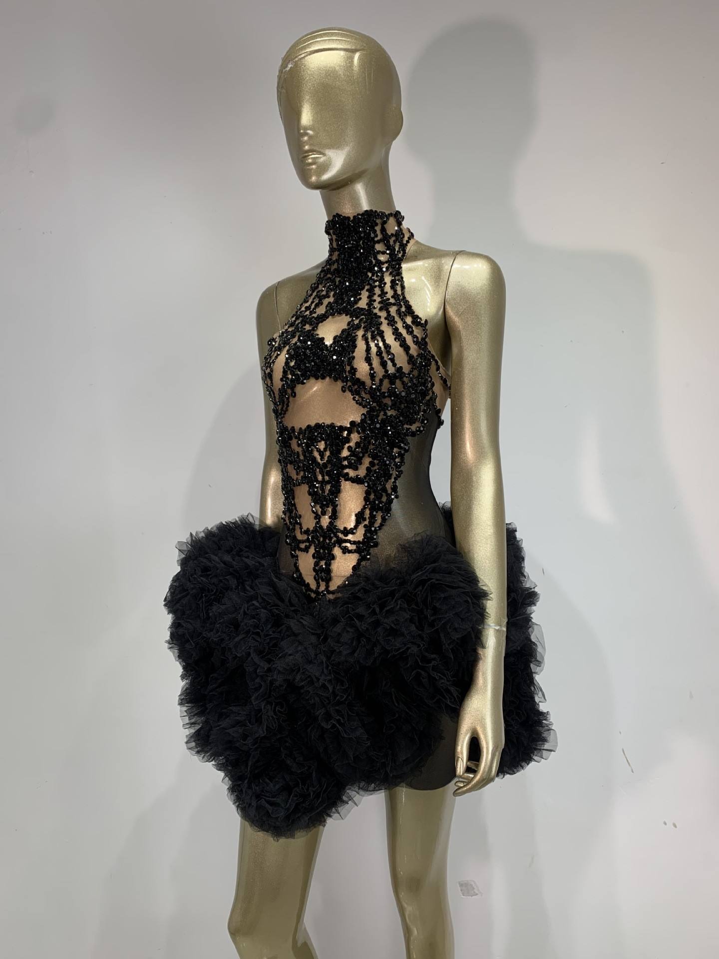 Women Mini Dress Sparkly Rhine - огляд і ціна Sparkly Rhinestone Club Party Dress