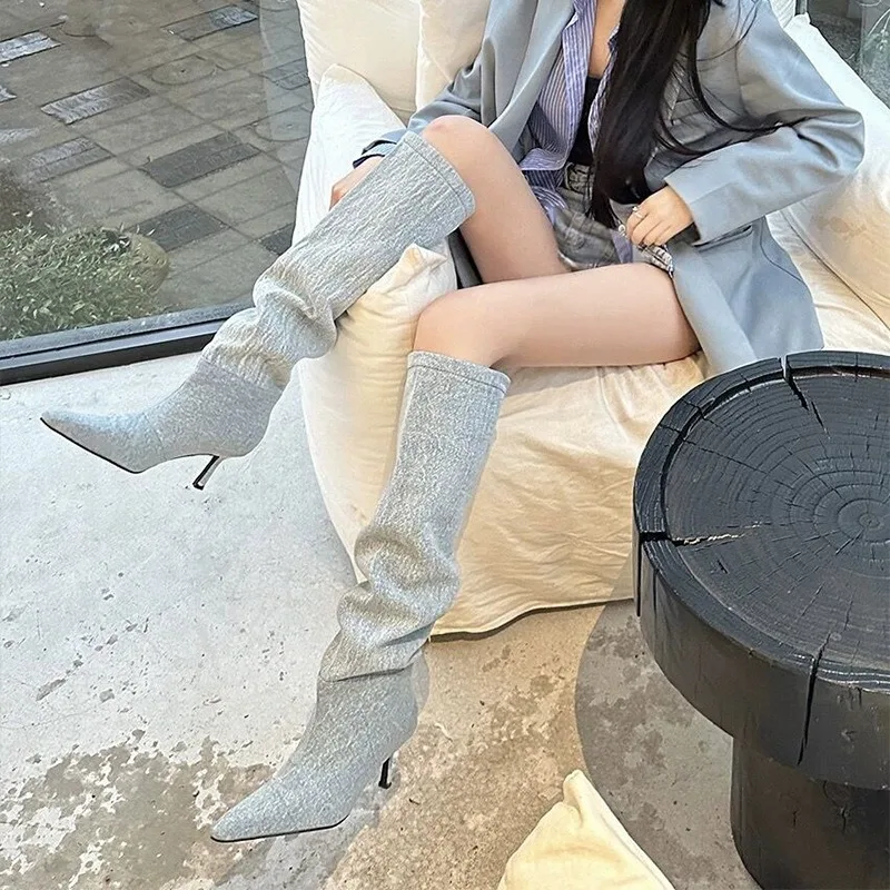 High Heel Long Tube over Knee  - огляд і ціна Jeans