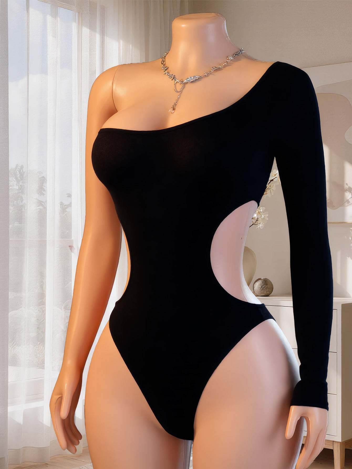 Women One Shoulder Long Sleeve - огляд і ціна Lingerie