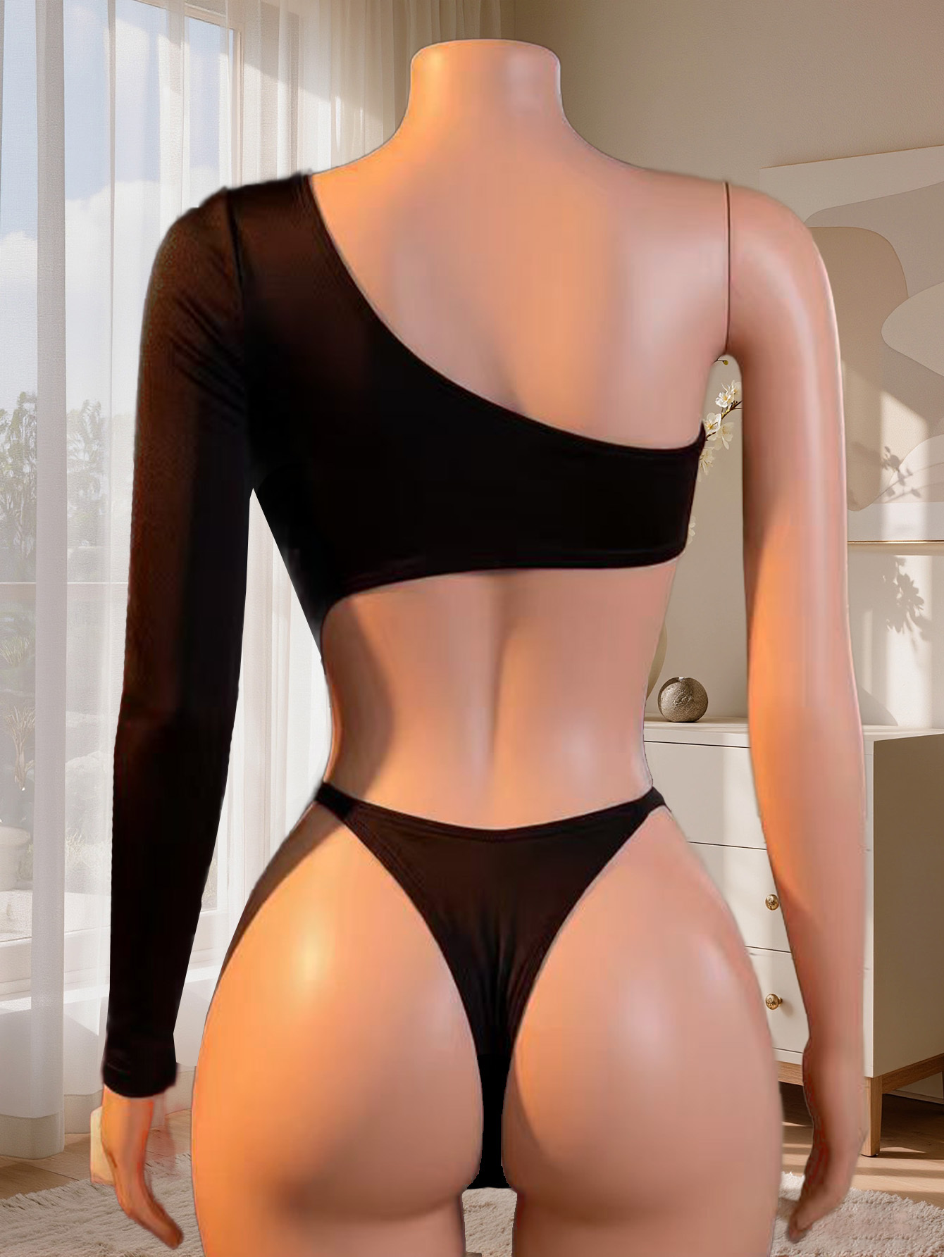 Women One Shoulder Long Sleeve - огляд і ціна Lingerie