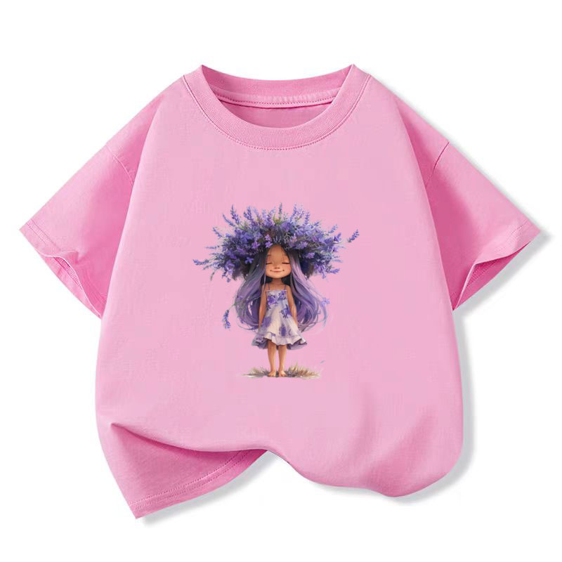 New Y2K Tops Lavender girl Gra - огляд і ціна Y2K Graphic Baby Tee Crop