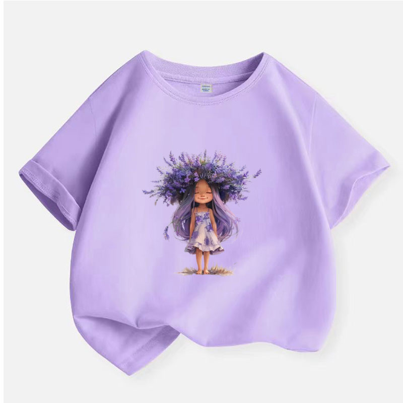 New Y2K Tops Lavender girl Gra - огляд і ціна Y2K Graphic Baby Tee Crop