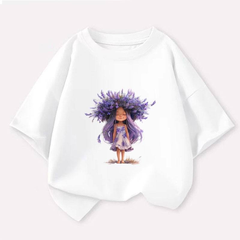 New Y2K Tops Lavender girl Gra - огляд і ціна Y2K Graphic Baby Tee Crop