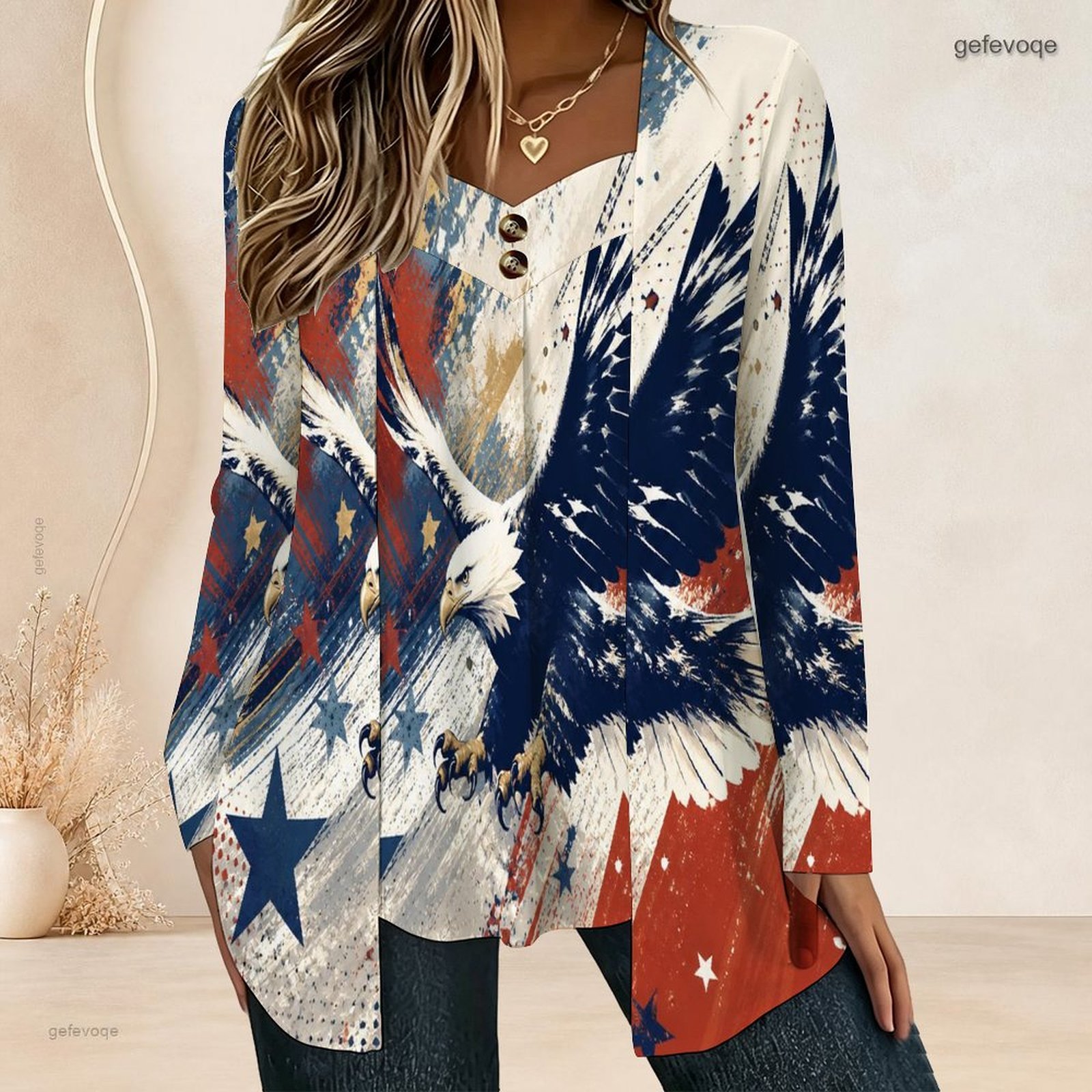 Women Fake Two Piece Long Slee - огляд і ціна Blouses