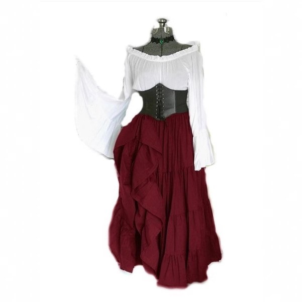 High Waist Long Sleeve Dress C - огляд і ціна Dresses