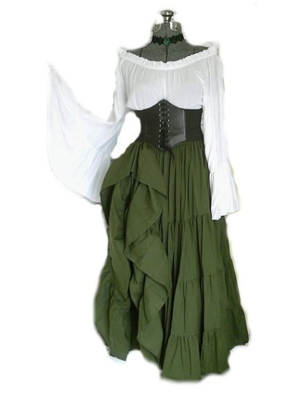High Waist Long Sleeve Dress C - огляд і ціна Dresses