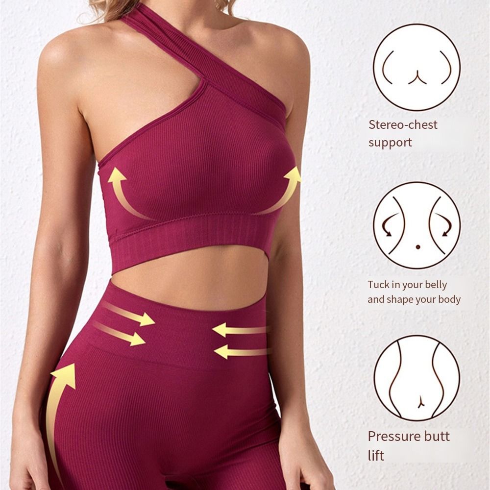 2Pcs Comfortable Seamless Wome - огляд і ціна Seamless Ribbed Workout Tank Top