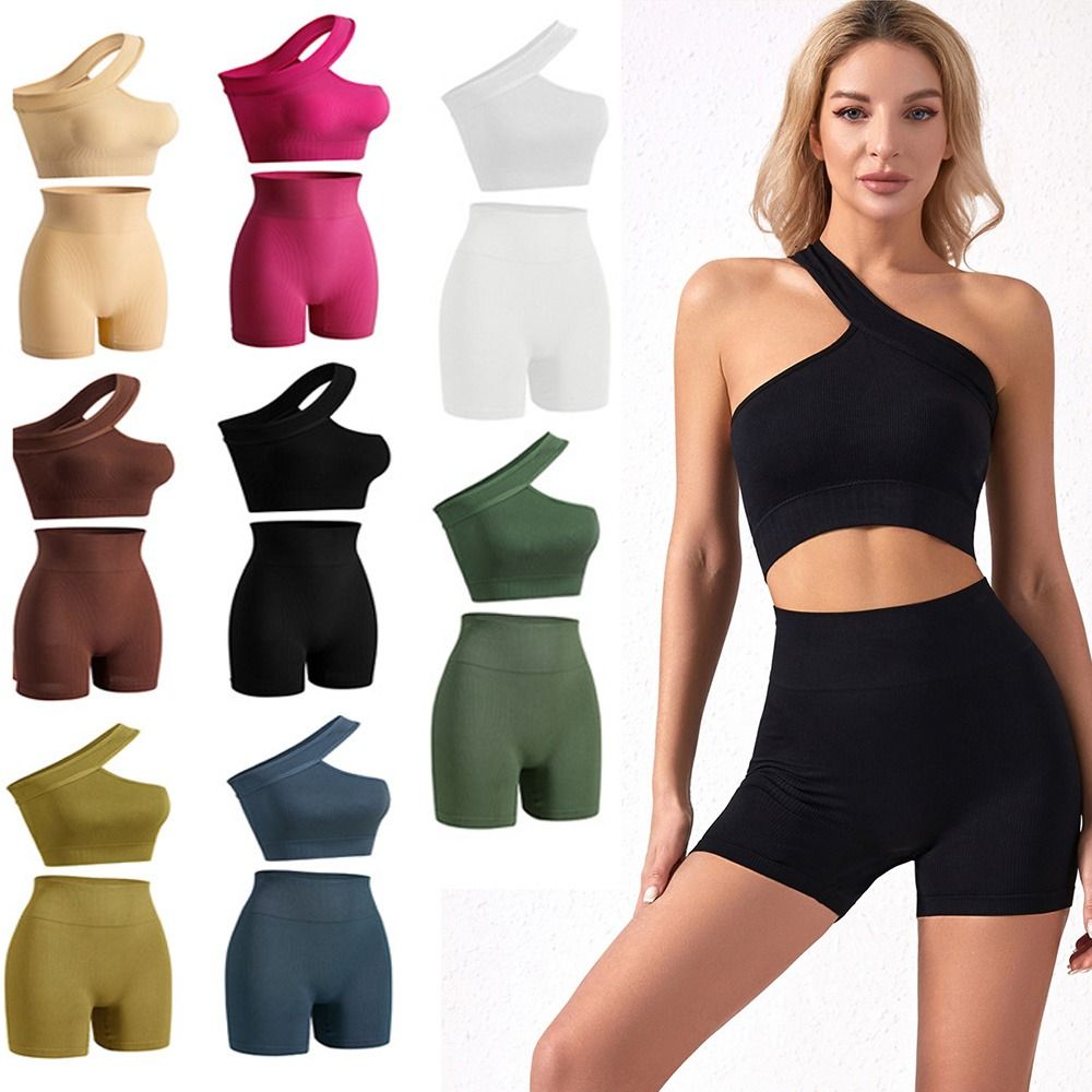 2Pcs Comfortable Seamless Wome - огляд і ціна Seamless Ribbed Workout Tank Top