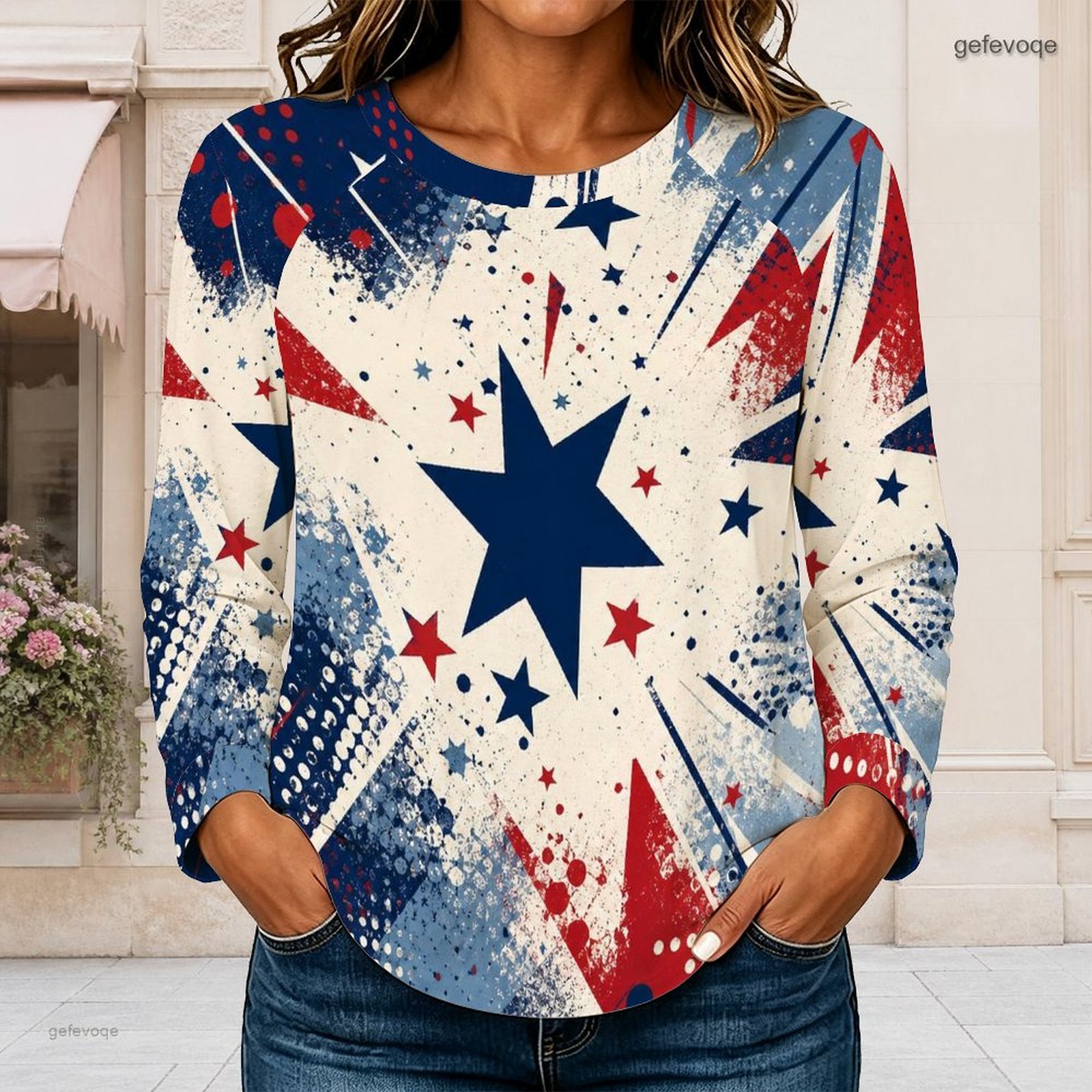 Women Crew Neck Raglan Long Sl - огляд і ціна Blouses
