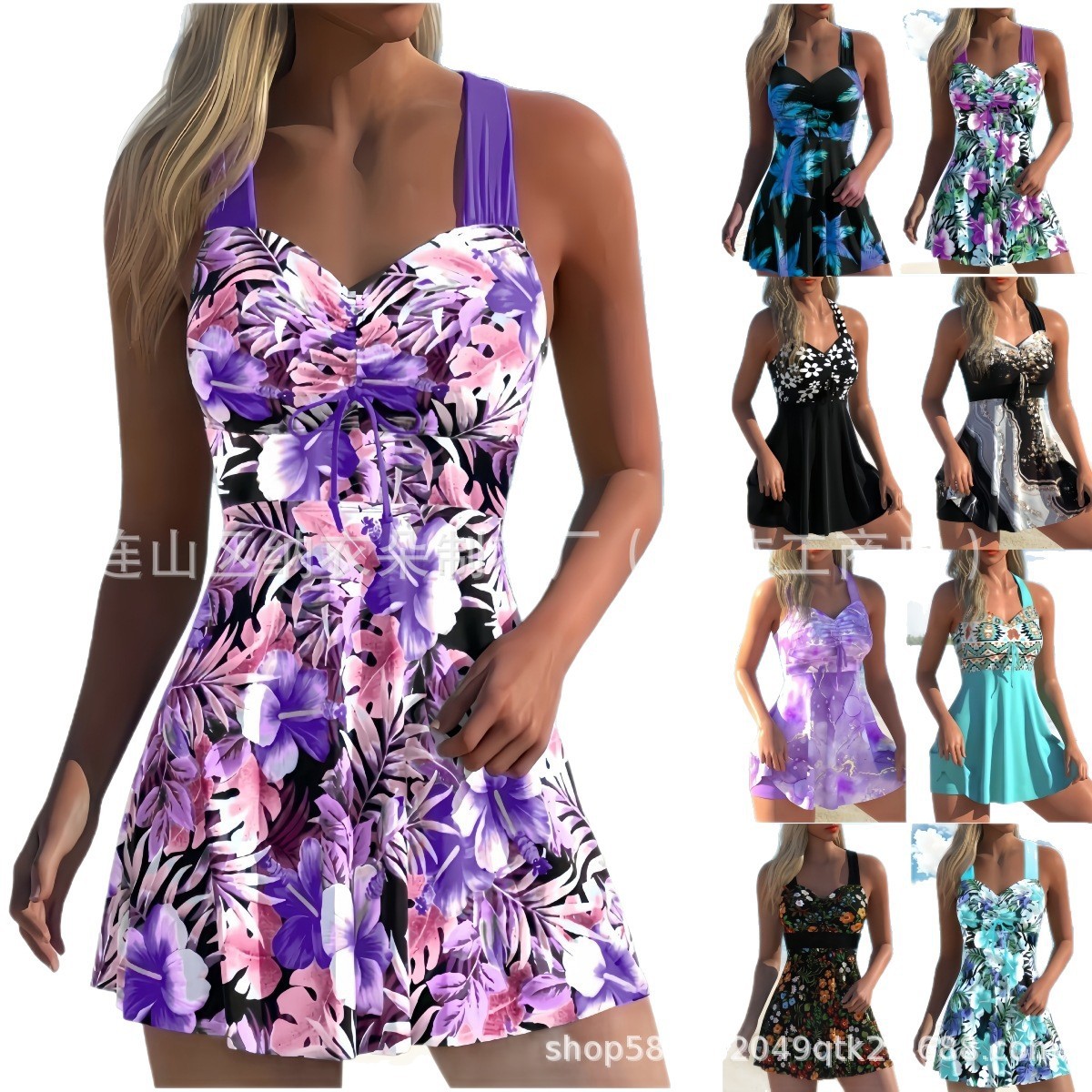 Woman Tankini Floral Print Sle - огляд і ціна Tops