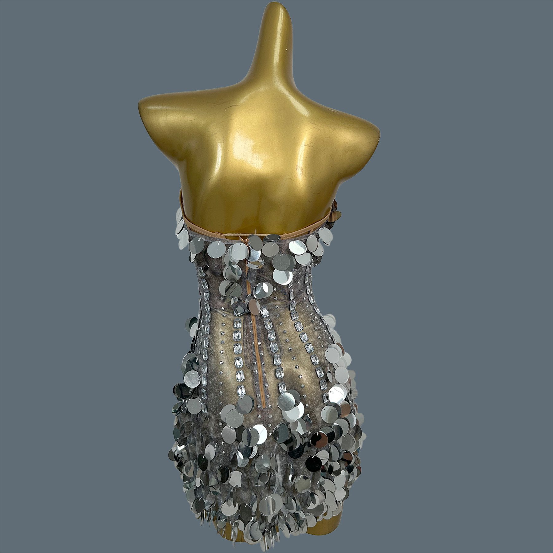 Women Strapless Sparkly Rhines - огляд і ціна Sparkly Rhinestone Club Party Dress