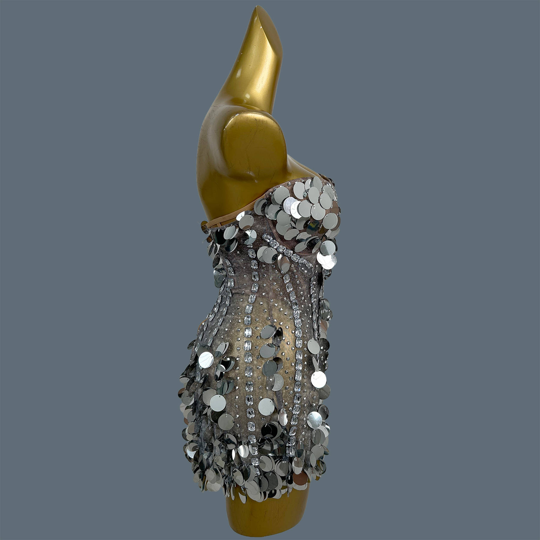 Women Strapless Sparkly Rhines - огляд і ціна Sparkly Rhinestone Club Party Dress