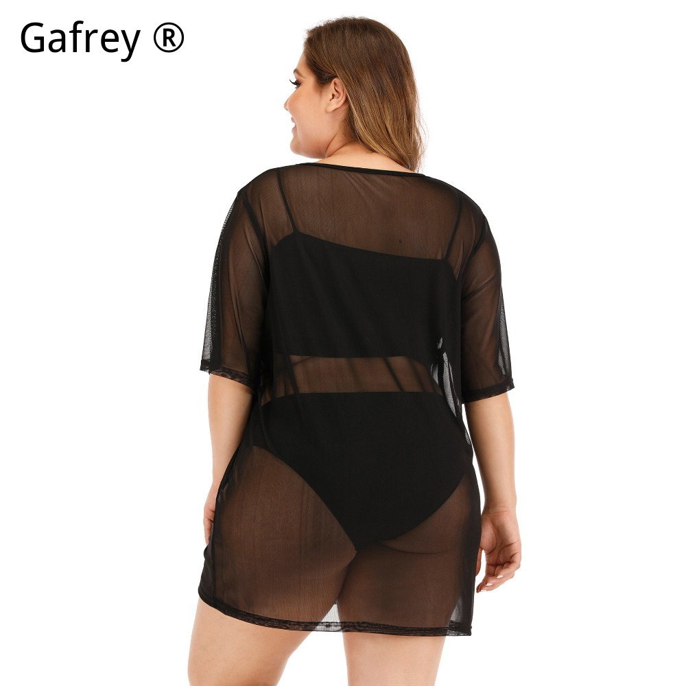 Plus Size Sexy Mesh Beach Dres - огляд і ціна Sexy Mesh Sheer Bodycon Dress