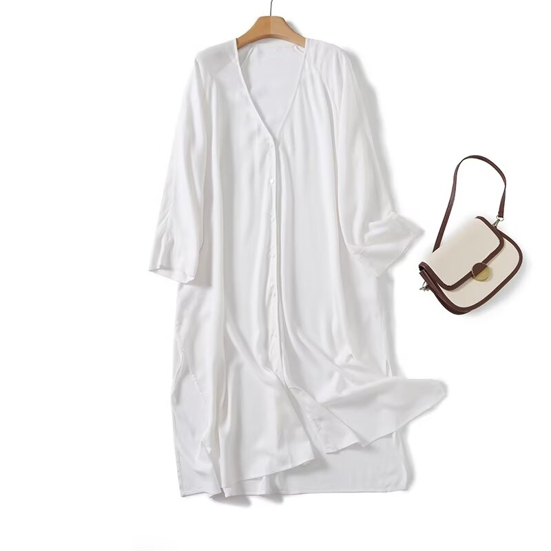 Dave&Di Moroccan Retro Linen L - огляд і ціна Casual Loose Linen Shirt Dress