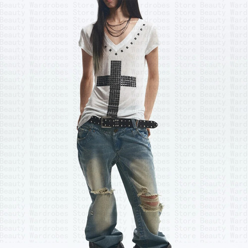 Rock Goth Unique Top Y2k Crop  - огляд і ціна Y2K Graphic Baby Tee Crop